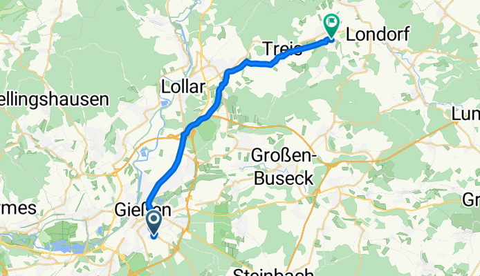 Bänningerstraße, Gießen nach Allertshäuser Straße, Allendorf (Lumda)