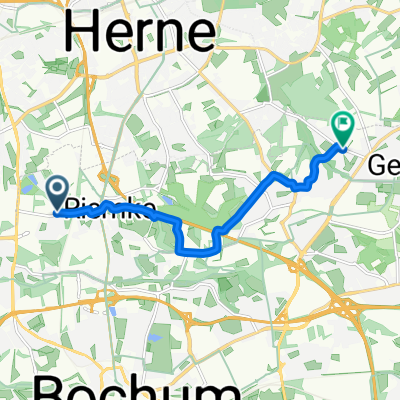 Bergmannstraße, Bochum nach Hiltroper Landwehr, Bochum