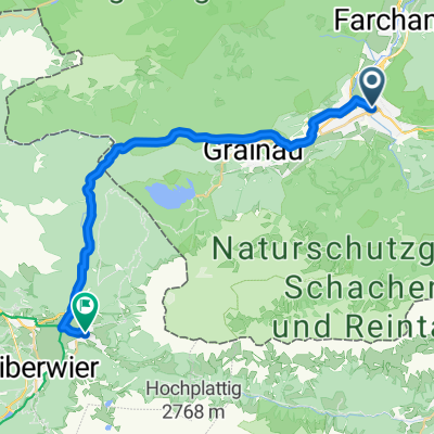 Bahnhofstraße, Garmisch-Partenkirchen nach Reinhard Spielmann-Straße, Ehrwald