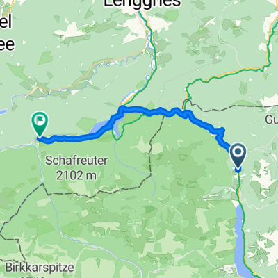 Untere Dorfstraße, Achenkirch nach Vorderriß, Lenggries