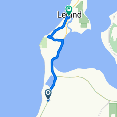 Route from Lake Leelanau