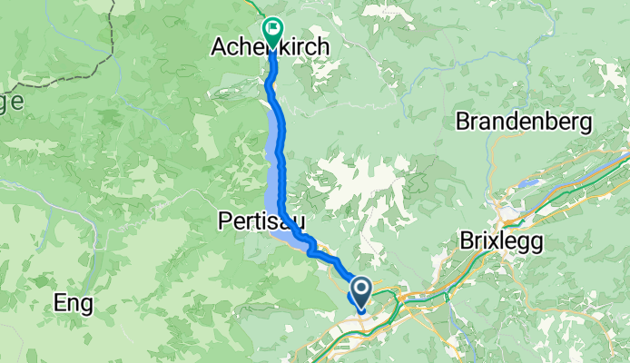 Josef-Mühlbacher-Straße, Jenbach nach Untere Dorfstraße, Achenkirch