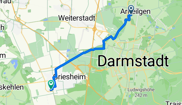 Fohrstraße to Anne-Frank-Straße