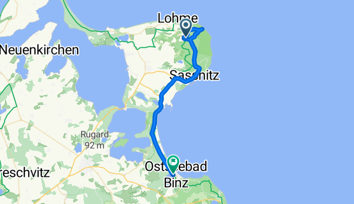 Themenweg Weißes Rügen Halbinsel Jasmund, Lohme do Proraer Chaussee, Binz