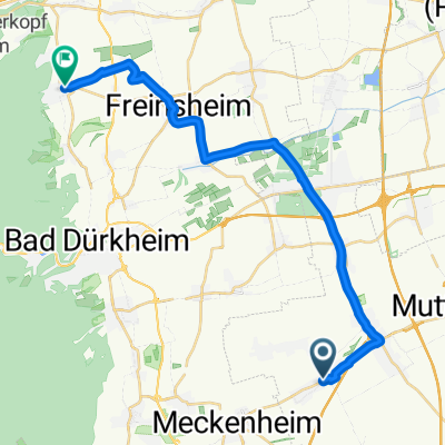 Keltenstraße, Hochdorf-Assenheim nach Hauptstraße, Weisenheim am Berg