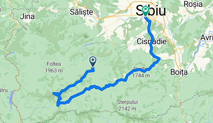 Paltinis-Cindrel-Saua Steflesti-Sadu-CisnadieSibiu