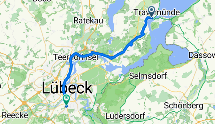 Vorderreihe, Lübeck nach Kronsforder Allee, Lübeck