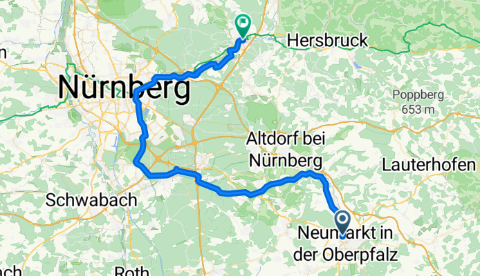 Neumarkt in der Oberpfalz - Lauf an der Pegnitz