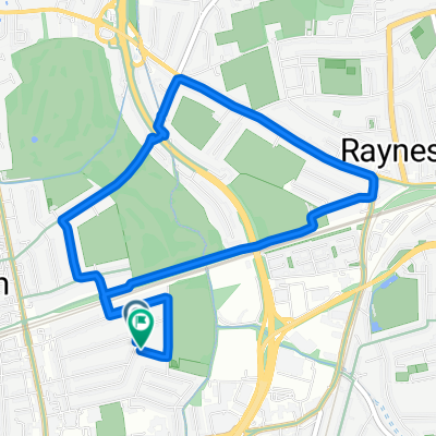 Coombe Gardens, New Malden to Coombe Gardens, New Malden