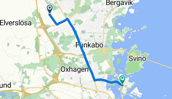 Franska vägen, Kalmar to Gripgatan, Kalmar