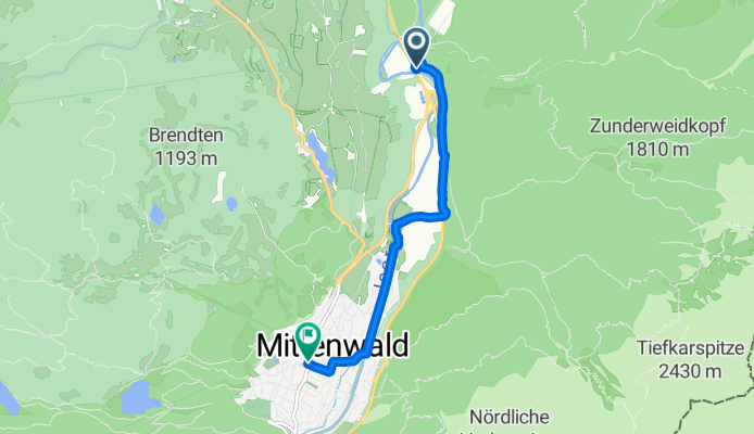 Am Horn, Mittenwald nach Matthias-Klotz-Straße, Mittenwald