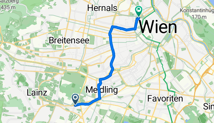 Schönbrunnerallee, Wien nach Frankgasse, Wien