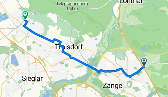 Zeithstraße nach Spicher Platz
