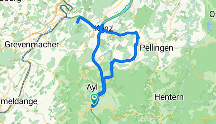 Runde von Saarburg durch das Konzer Tälchen zur Albachmühle