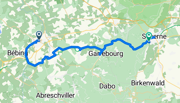 Rue de la Paix, Sarrebourg nach Rue du Général Leclerc, Saverne