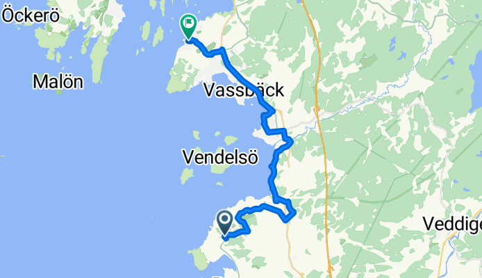 Gloppes väg, Väröbacka to Grenvägen, Åsa