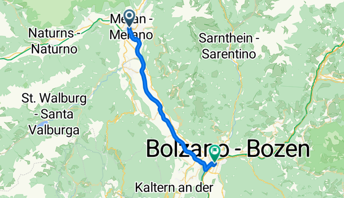 Via del Bastione nach Bozen