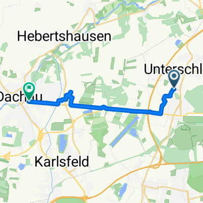 Bruckmannring, Oberschleißheim nach Gröbmühlstraße, Dachau