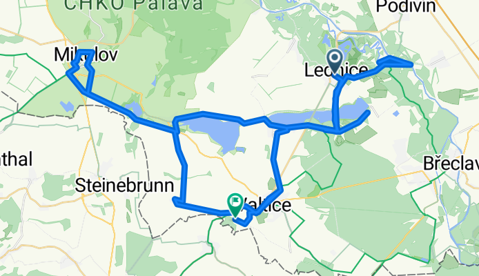 Břeclavská, Lednice - Valtice, Valtice