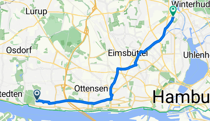 Holztwiete, Hamburg nach Eppendorfer Landstraße, Hamburg