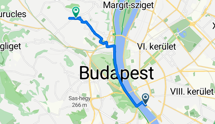 Mátyás utca, Budapest to Szpáhi utca, Budapest