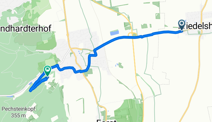 Dürkheimer Straße, Friedelsheim nach WachenheimanderWeinstraße, Wachenheim an der Weinstraße