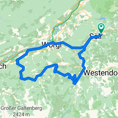 Unterhauning-Sauluag-Thierbach-Markbachjoch-Penningberg-Kelchsau- Unterhauning