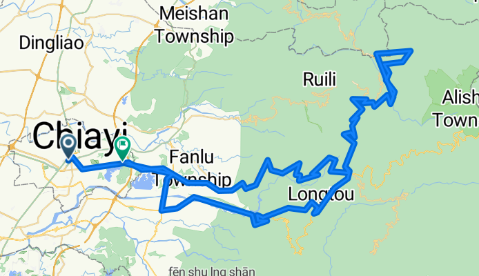 嘉義車站到社發平