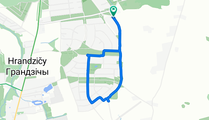 Колхозная улица, Гродно до Колхозная улица, Гродно