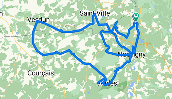 Wikiloc - Vallon-Nassigny-Audes-Vesdun-Champvallier-Vallon - Vallon-Nassigny-Audes-Vesdun-Champvallier-Vallon
