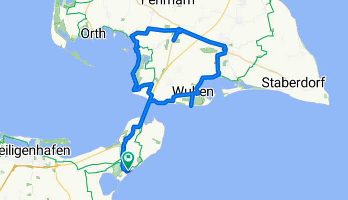 Südstrand, Großenbrode nach Fehmarn, Südwestküste, burg, steilküste und zurück, Großenbrode
