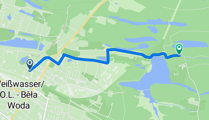 Weißwasser Bahnhof nach Am Braunsteich