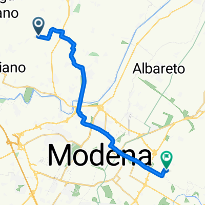 Strada Viazza di Ganaceto, Campogalliano a Via della Scienza, Modena
