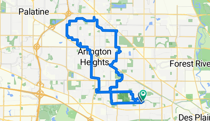 W Lonnquist Blvd, Mount Prospect to W Lonnquist Blvd, Mount Prospect