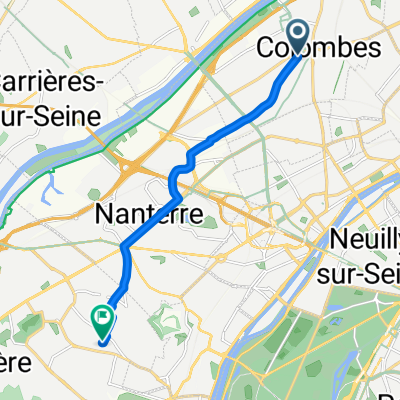 Rue Gabriel Péri, Colombes à Rue Thiers, Rueil-Malmaison