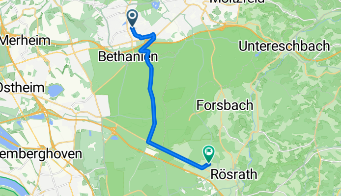 Bergisch Gladbach nach Ulmenweg