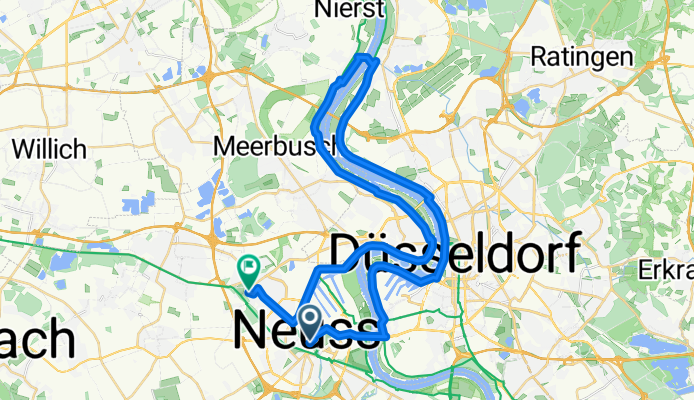 Friedrichstraße, Neuss nach An der Rehhecke, Neuss