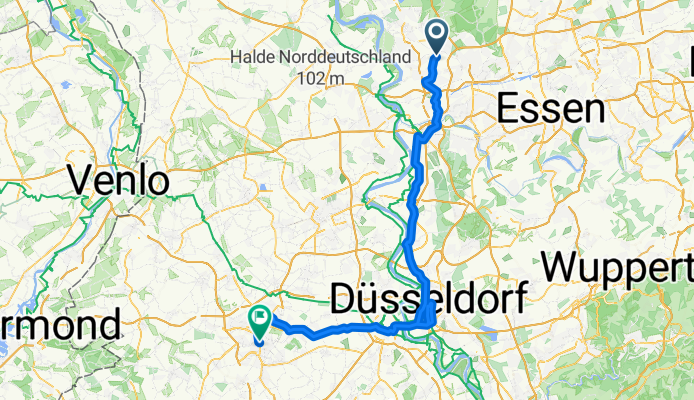 TdV25_Di_26.08._Oberhausen_Duisburg_Düseldorf_Neuss_Mönchengladbach - 83,1 km, 97 hm