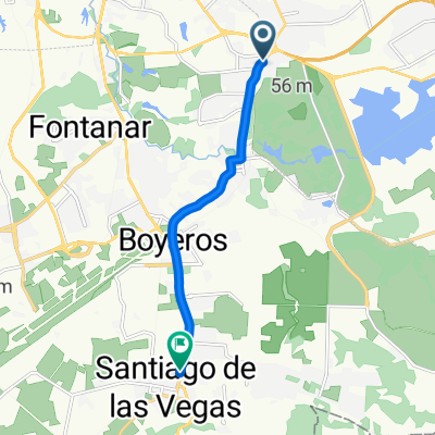 de mi Casa a santiago de las vegas casa de Marjorie