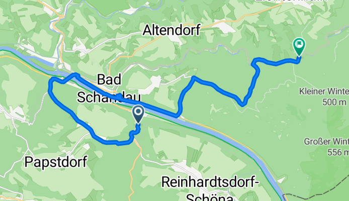 Bächelweg, Bad Schandau nach Kirnitzschtalstraße, Sebnitz