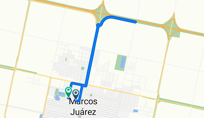 Boulevard Roque Sáenz Peña, Marcos Juárez a Pedro Lino Funes, Marcos Juárez
