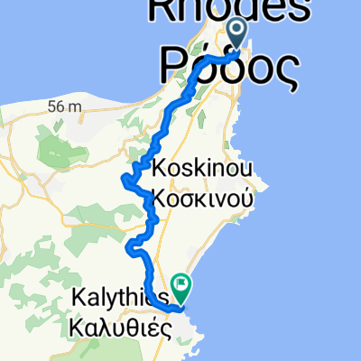 Vironos, Rhodes to Afroditis, Faliraki