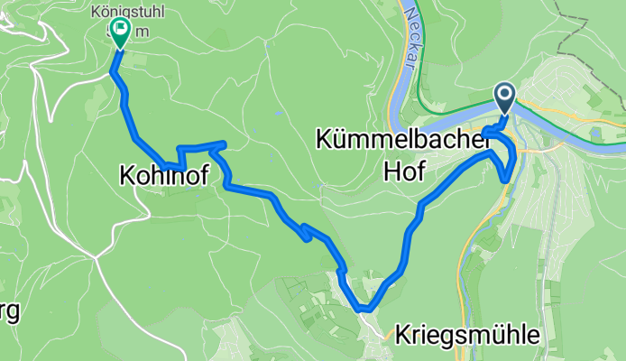 Falltorstraße nach Königstuhl