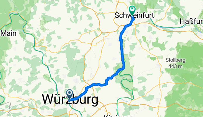 Würzburg to Schweinfurt