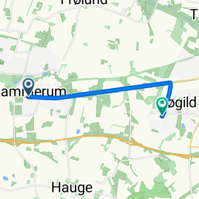 Landbrugsskolestien, Herning to Vesterhåb, Ikast
