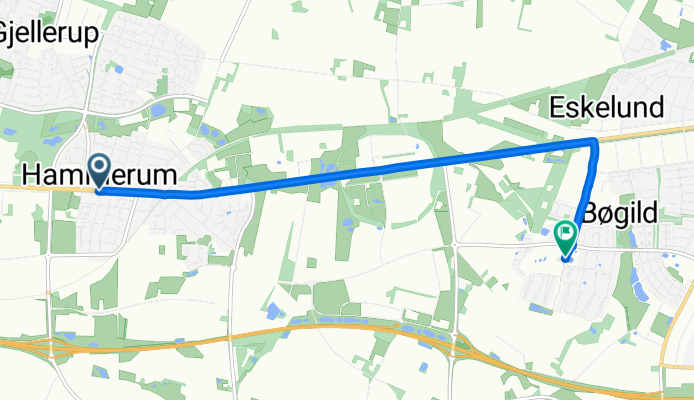 Landbrugsskolestien, Herning to Vesterhåb, Ikast