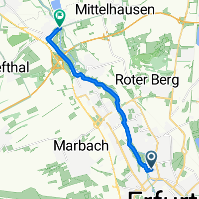 Storchmühlenweg, Erfurt nach Bahnhofsweg, Erfurt