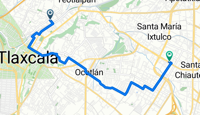 De Xicohténcatl a Calle Antonio Díaz Varela