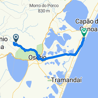 De Caraá a Rua Rio Novo