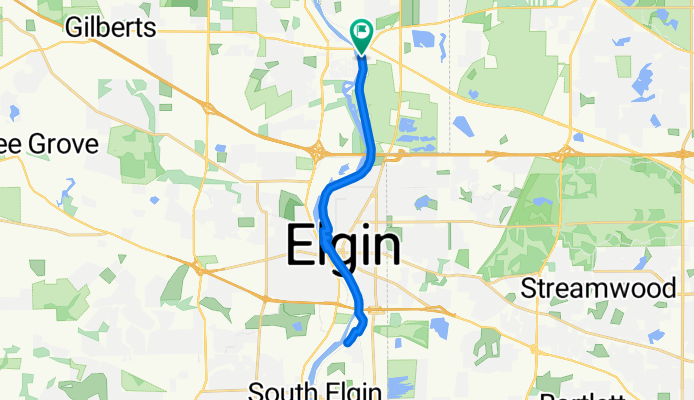 Fox River Trail, East Dundee to Johnson St, East Dundee
